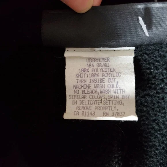 Obermeyer vintage fleece embroidered pullover women's large black - Picture 6 of 13